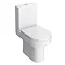 Brooklyn Gloss Grey Cloakroom Suite (Wall Hung Vanity + Close Coupled Toilet)  In Bathroom Large Ima
