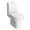 Brooklyn Gloss Grey Cloakroom Suite (Wall Hung Vanity + Close Coupled Toilet) In Bathroom Large Ima