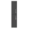 Brooklyn Gloss Grey Wall Hung 2 Door Tall Storage Cabinet  Feature Large Image