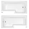 Brooklyn Gloss White L Shaped Bath Suite (with Vanity + Tall Cabinet)  Standard Large Image