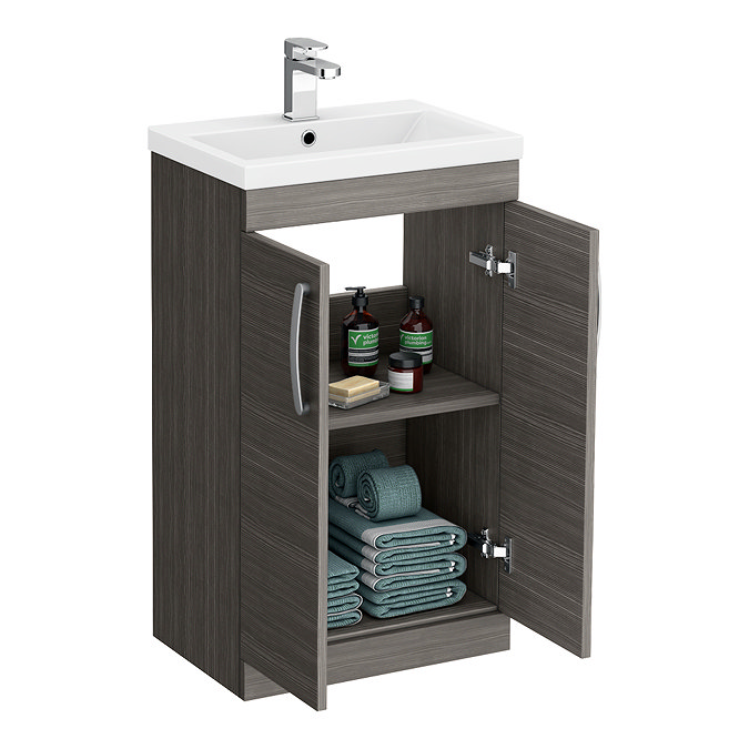 Brooklyn Grey Avola Bathroom Suite Standard Large Image