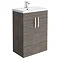 Brooklyn Grey Avola Bathroom Suite with L-Shaped Bath  additional Large Image