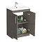 Brooklyn Grey Avola Bathroom Suite with Tall Cabinet  additional Large Image
