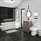 Brooklyn Grey Avola Bathroom Suite + B-Shaped Bath Large Image