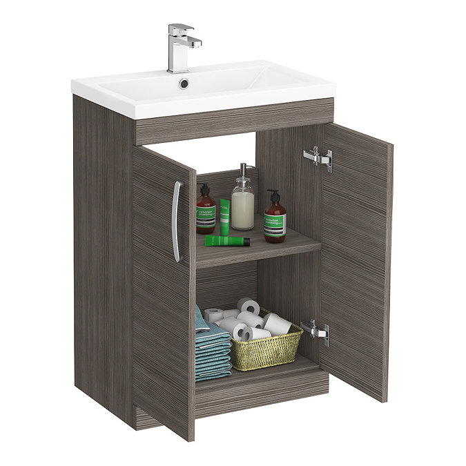 Brooklyn Grey Avola BTW Free Standing Bath Suite Newest Large Image