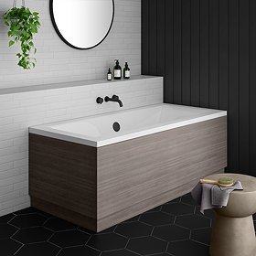 Brooklyn Grey Avola Double Ended Bath Large Image