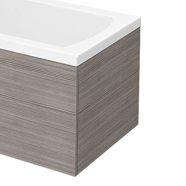 Brooklyn Grey Avola End Bath Panel for 1700mm L-Shaped Baths - MPD531  Profile Large Image