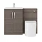 Brooklyn Grey Avola Modern Sink Vanity Unit + Toilet Package  Newest Large Image