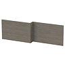 Brooklyn 1700 Grey Avola L-Shaped Front Bath Panel Large Image