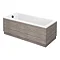 Brooklyn Grey Avola Single Ended Bath  Standard Large Image