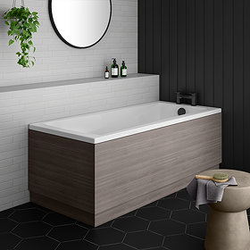 Brooklyn Grey Avola Single Ended Bath Large Image