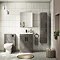 Brooklyn Grey Avola Vanity Unit - 600mm Wide with Matt Black Handles  Standard Large Image