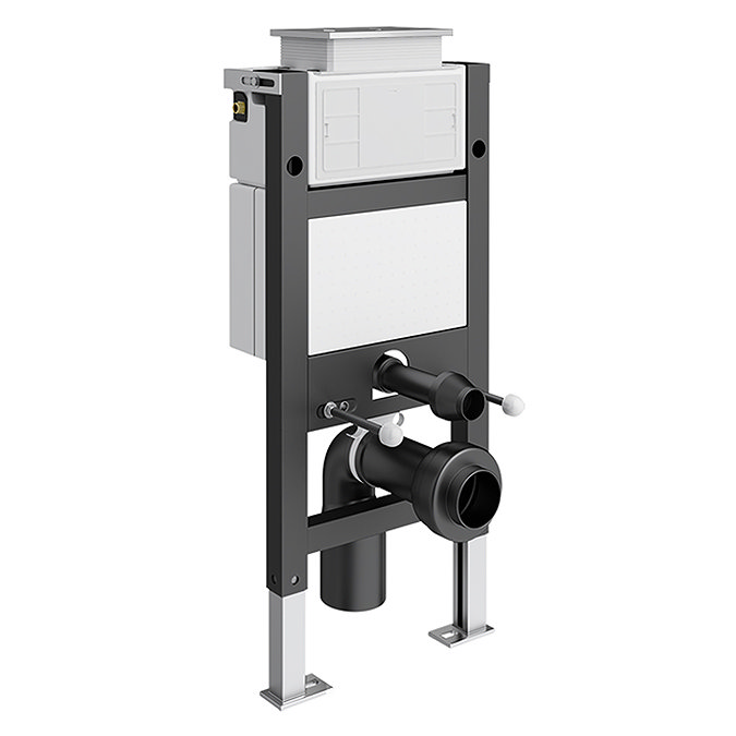 Brooklyn Grey Avola WC Unit incl. Cistern Frame, Flush Plate + Wall Hung Pan