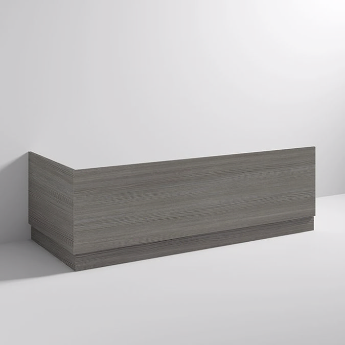 Brooklyn Grey Avola Wood Effect Bath Panel Pack (Front + End)