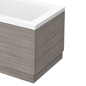 Brooklyn Grey Avola Wood Effect End Bath Panels - Various Sizes Large Image