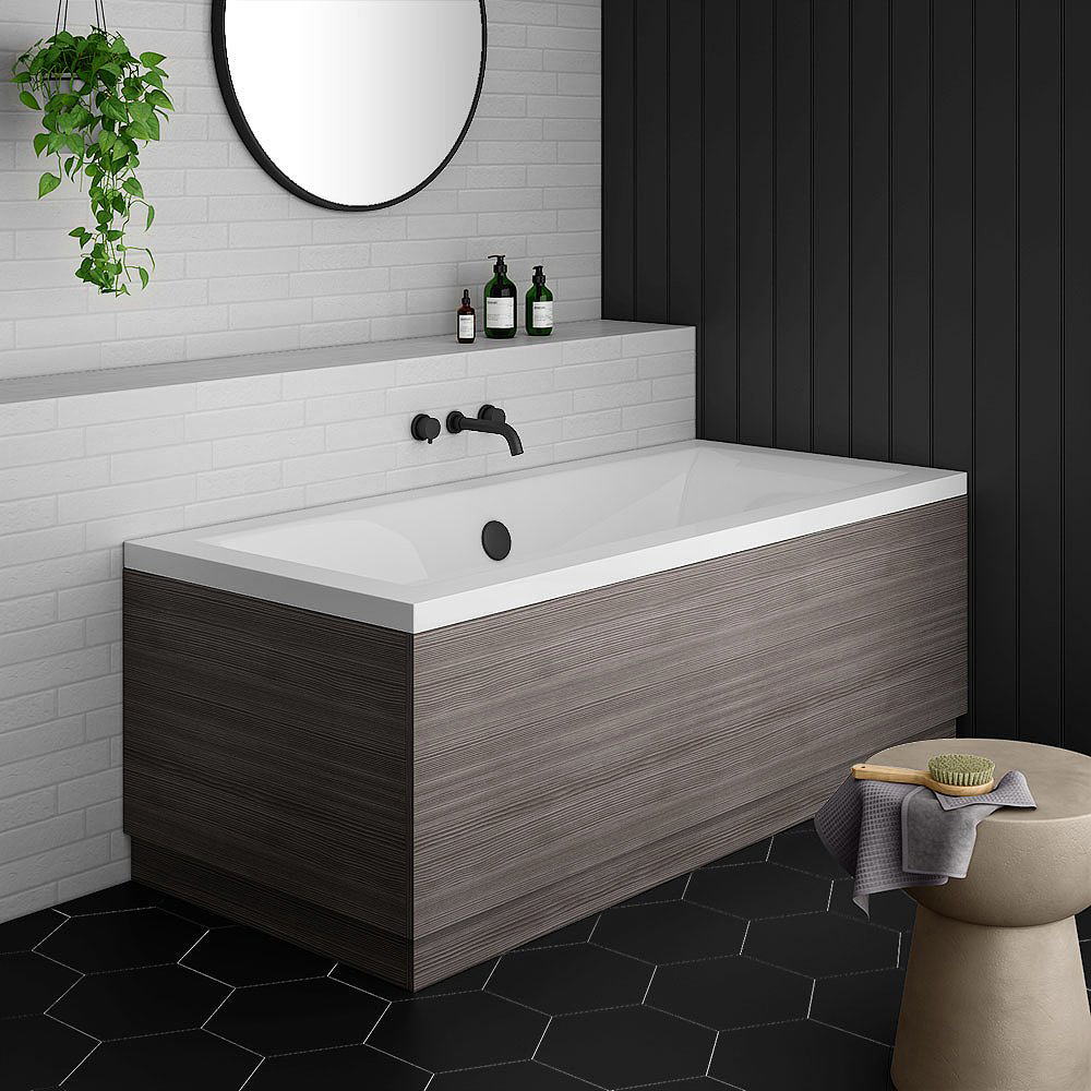 Brooklyn Grey Avola Bath Panel Wood Effect Various Sizes