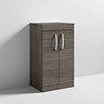 Brooklyn Floor Standing Countertop Vanity Unit - Grey Avola - 505mm with Chrome Handles  Standard Large Image
