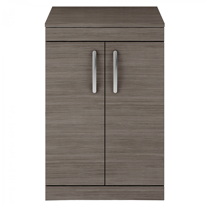 Brooklyn 605mm Grey Avola Worktop & Double Door Floor Standing Cabinet Feature Large Image