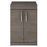 Brooklyn 605mm Grey Avola Worktop & Double Door Floor Standing Cabinet  Feature Large Image