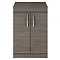 Brooklyn 605mm Grey Avola Worktop & Double Door Floor Standing Cabinet  Feature Large Image