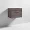 Brooklyn Wall Hung Countertop Vanity Unit - Grey Avola - 605mm with Chrome Handle Standard Large Image