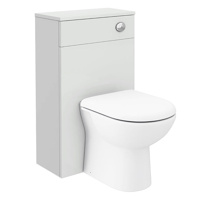 Brooklyn Grey Mist Vanity Furniture Package  In Bathroom Large Image