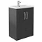 Brooklyn Hacienda Black Bathroom Suite with L-Shaped Bath  Profile Large Image