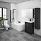 Brooklyn Hacienda Black Bathroom Suite with Tall Cabinet Large Image