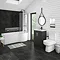 Brooklyn Hacienda Black Bathroom Suite + B-Shaped Bath Large Image