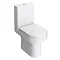 Brooklyn Hacienda Black Cloakroom Suite (Wall Hung Vanity + Toilet) In Bathroom Large Image