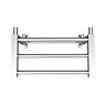 Brooklyn Modern 350 x 500mm Chrome Heated Towel Rail Shelf  Standard Large Image