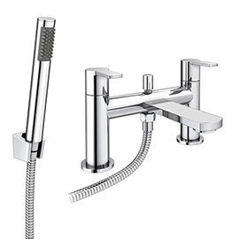Brooklyn Modern Chrome Bath Shower Mixer Tap Inc. Shower Kit - CPT7181 Medium Image