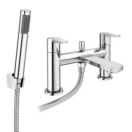 Brooklyn Modern Chrome Bath Shower Mixer Tap Inc. Shower Kit - CPT7181 Large Image