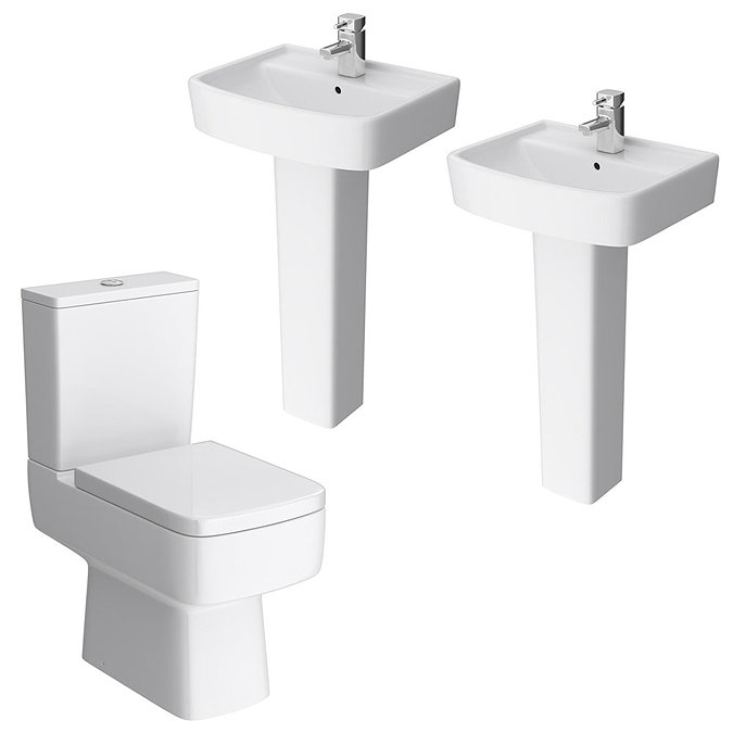 Brooklyn Modern Double Basin En-Suite Bathroom Large Image