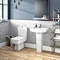 Brooklyn Modern Infra Red Flush Square Toilet + Soft Close Seat  Profile Large Image