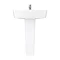 Brooklyn Modern Square Basin + Pedestal - 1 Tap Hole  In Bathroom Large Image