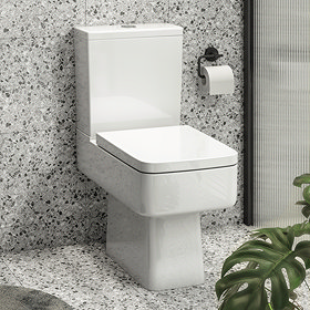 Brooklyn Modern Square Toilet with Soft Close Seat Large Image