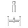 Brooklyn Modern Tap Package (Bath Shower Mixer + Basin Tap)