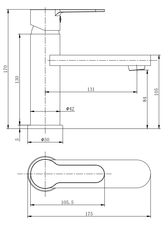 Brooklyn Modern Tap Package (Bath Shower Mixer + Basin Tap)