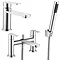 Brooklyn Modern Tap Package (Bath + Basin Tap) Large Image