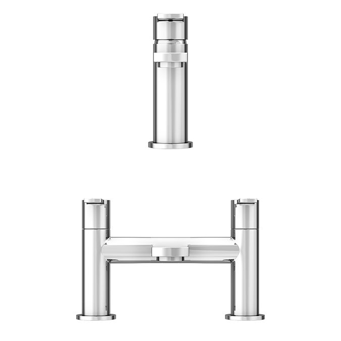 Brooklyn Modern Chrome Bathroom Taps Package