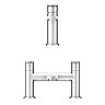 Brooklyn Modern Chrome Bathroom Taps Package