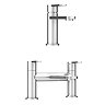 Brooklyn Modern Chrome Bathroom Taps Package