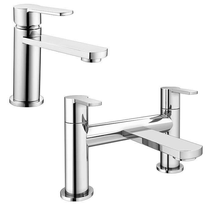 Brooklyn Modern Tap Package (Bath Filler + Basin Tap) Large Image