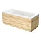 Brooklyn Natural Oak 0TH Double Ended Bath  Feature Large Image