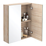 Brooklyn Natural Oak Floor Standing Vanity Furniture Package  Profile Large Image