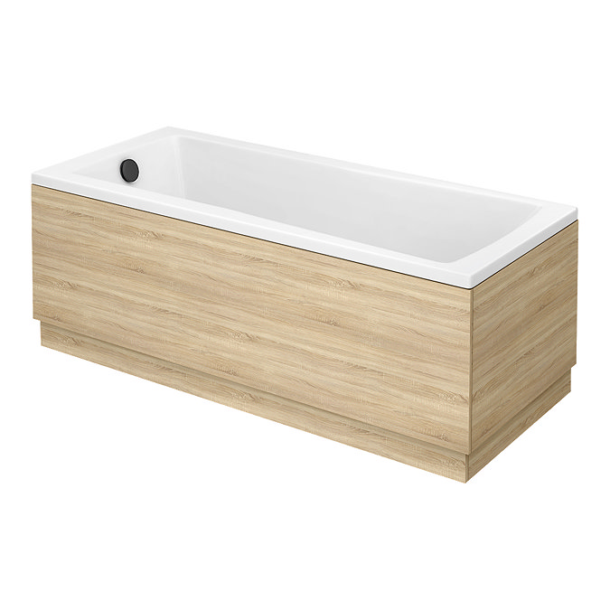 Brooklyn Natural Oak Single Ended Bath Feature Large Image