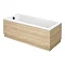 Brooklyn Natural Oak Single Ended Bath  Feature Large Image