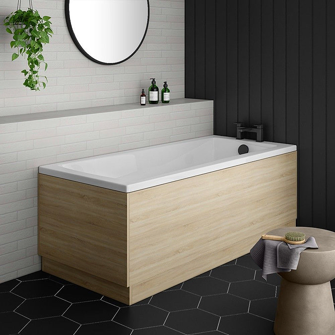 Brooklyn Natural Oak Single Ended Bath