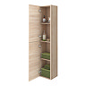 Brooklyn Natural Oak Wall Hung 2 Door Tall Storage Cabinet  Profile Large Image